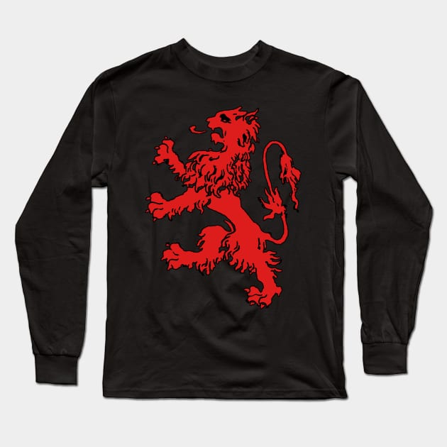 Scottish Lion Long Sleeve T-Shirt by Bluedaisy66